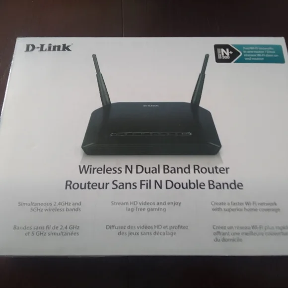 D-Link Black Wireless N Dual Band Router - Picture 2 of 3